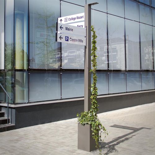 落地式指示牌 - HEDERA - ATECH - 钢 / 定向 / 双面