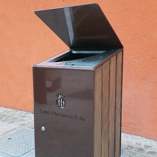 公共垃圾桶 - ANDORRA - FREPAT URBAN EQUIPMENT - 钢 / 电镀钢 / 镀锌钢板