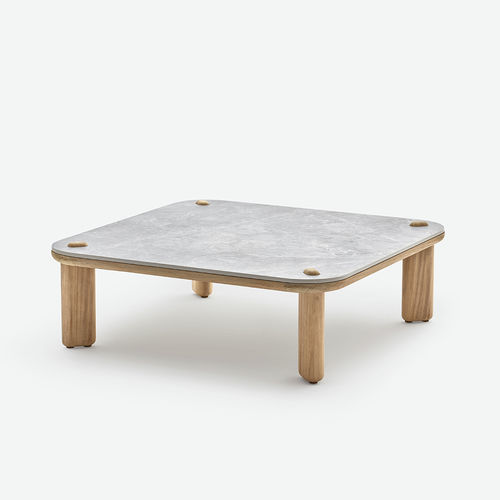 现代风格茶几 - KNOPPIE SMALL - HALDANE - Dekton®材料 / 伊罗科桌脚 / 正方形