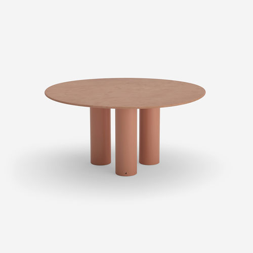 现代风格餐桌 - Dombolo 5 - HALDANE - Dekton®材料 / 不锈钢花边底 / 圆形