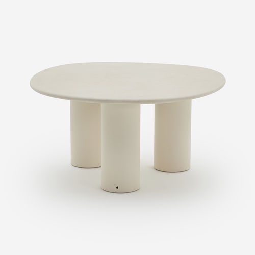 现代风格茶几 - Dombolo Medium - HALDANE - Dekton®材料 / 不锈钢花边底 / 环形