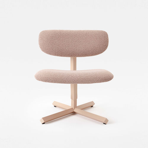 现代风格躺椅 - TYPO LOUNGE CHAIR - Mara - 布料 / 金属 / 带脚凳