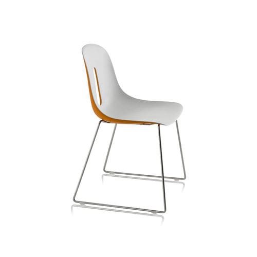 现代风格椅子 - GOTHAM SL - CHAIRS & MORE - 室内 / 聚氨酯 / 铬钢桌脚