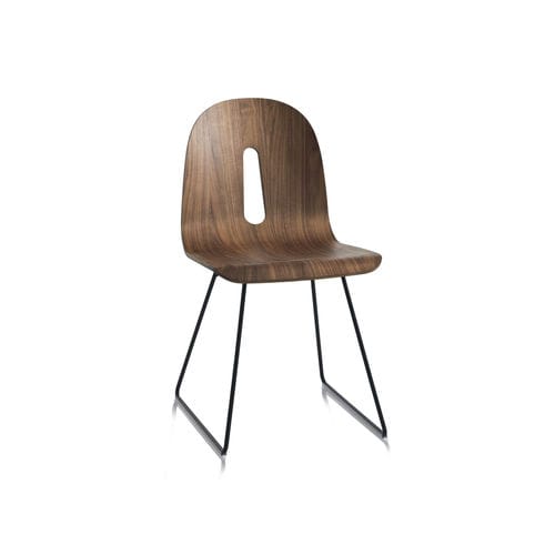 现代风格椅子 - GOTHAM WOODY SL - CHAIRS & MORE - 室内 / 木质 / 涂漆金属桌脚