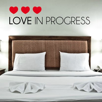 文字墙贴 - LOVE IN PROGRESS 	 - Paristic - 装饰性