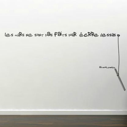 文字墙贴 - LES MURS NE SONT ... - Paristic
