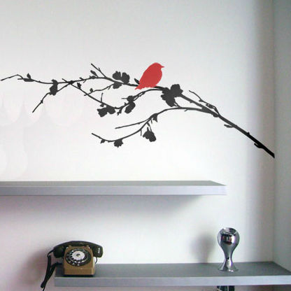 大自然墙贴 - BIRD ON A BRANCH 	 - Paristic - 装饰性