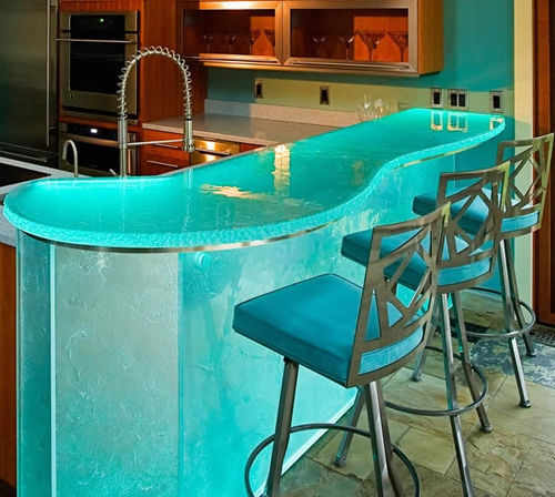 商用酒柜 - POOL HOUSE BAR - ThinkGlass - 现代风格 / 金属 / 玻璃