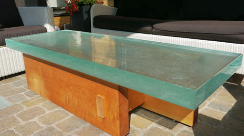 现代风格桌 - COFFEE TABLE - ThinkGlass - 玻璃 / 长方形