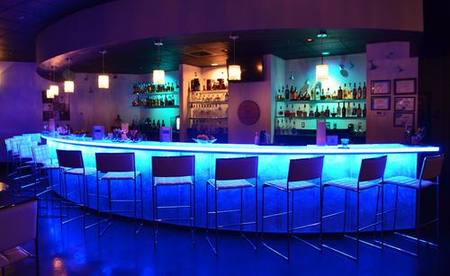 吧台 - ICE MARTINI BAR - ThinkGlass - 玻璃 / 圆弧形 / 发光