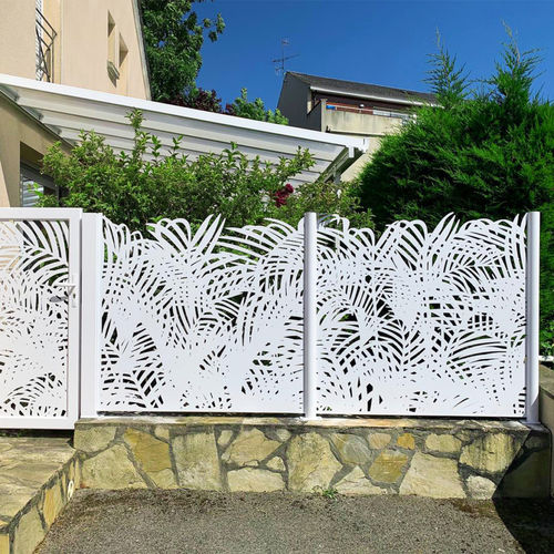 板式围栏 - PALMIERS - FRANCE RESILLE - 花园 / 热喷漆铝制 / 现代风格