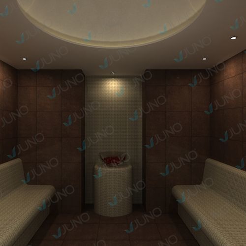 土耳其蒸汽浴室 - Juno SPA Design & Manufacture - 带有光疗盐 / 铺砖