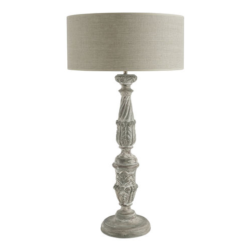 台灯 - AGATHE - BLANC D'IVOIRE - 木质 / 传统风格 / 有线