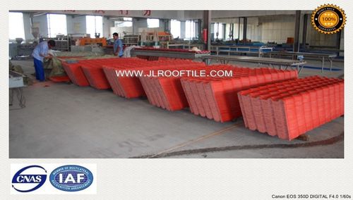 树脂屋面板 - SPANISH ROOF TILE BUILDING MATERIAL - Laizhou JIELI Industry Co.,LTD - 仿瓦 / 褶皱