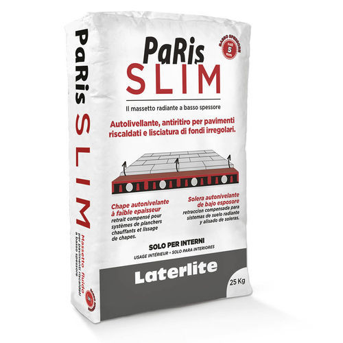 防水面层砂浆 - PARIS SLIM - Laterlite s.p.a. - 抹平 / 液压 / 灰色