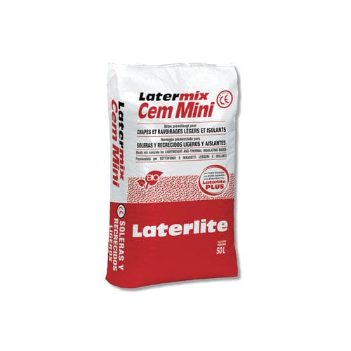 轻型混凝土 - LATERMIX CEM MINI - Laterlite s.p.a. - 膨胀黏土 / 声学 / 绝缘