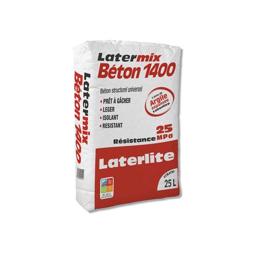 轻型混凝土 - LATERMIX 1400 - Laterlite s.p.a. - 结构化 / 集料 / 膨胀黏土