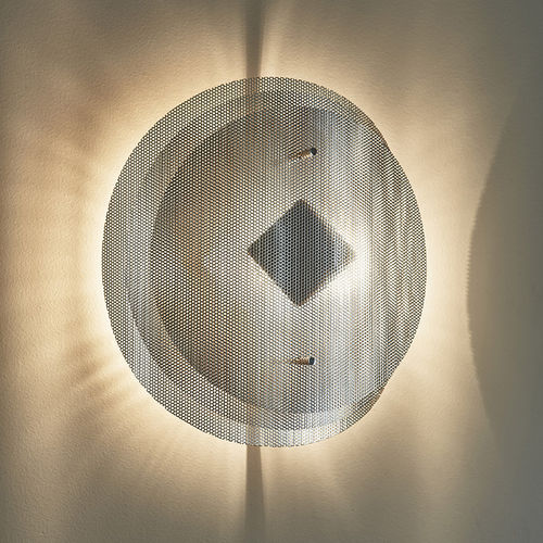现代风格壁灯 - SOLAR N°9 - Vidé Creation Paris - 室内 / 抛光不锈钢 / 圆形