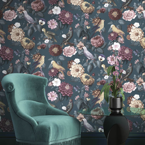 现代风格墙纸 - BOTANY HOUSE : PARROTTINI - Parato - 印花 / 彩色 / 印花