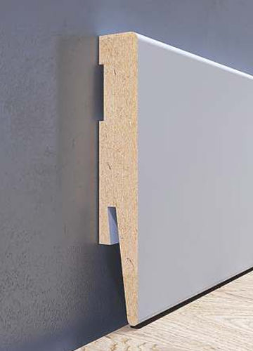 白色踢脚板 - L01 - Foge - MDF / 长方形 / 防水密封