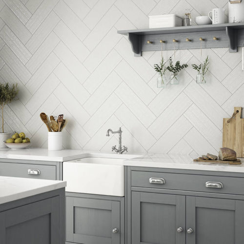 陶瓷砖 - HUSHED HUES : COTTONWOOD LINEAR POWDER - British Ceramic Tile Ltd - 哑光 / 结构 / 室内