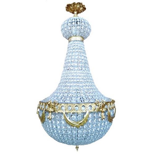 路易十六风格枝形吊灯 - VERSAILLES - TIEF - 玻璃 / 青铜 / OLED