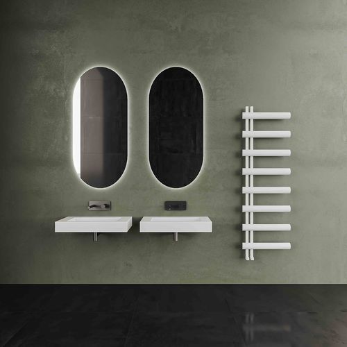 热水毛巾架散热器 - CARISA MOON L - Carisa Designer Radiators - 0...500 w / 现代风格 / 铝制