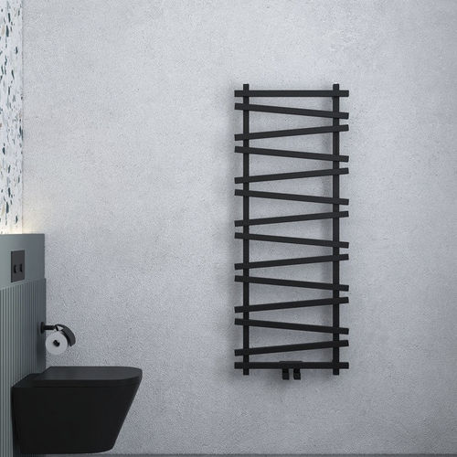 热水毛巾架散热器 - VIVEK - Carisa Designer Radiators - 现代风格 / 铝制 / 黑色