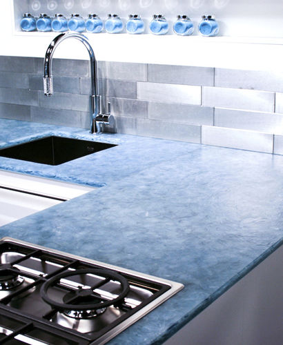 玻璃厨房台面 - BIO-GLASS® : AQUAMARINE - Coverings ETC - 厨房 / 再生材料