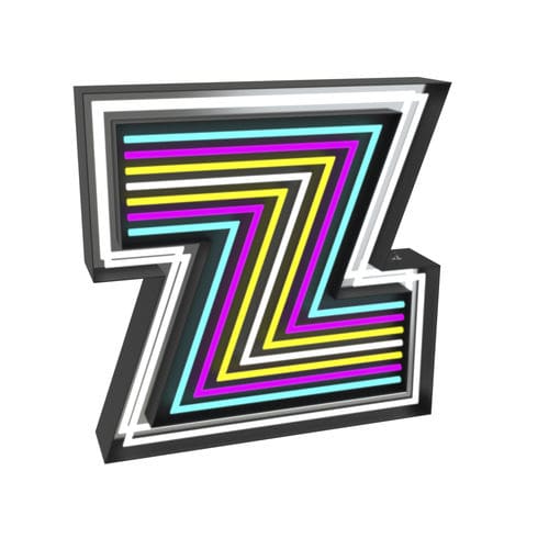 落地灯 - LETTER Z - DelightFULL - 铝制 / 抛光不锈钢 / 原创设计