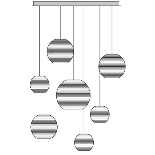 现代风格枝形吊灯 - SCALABILITY - graypants  - 玻璃 / 球形 / 1 层