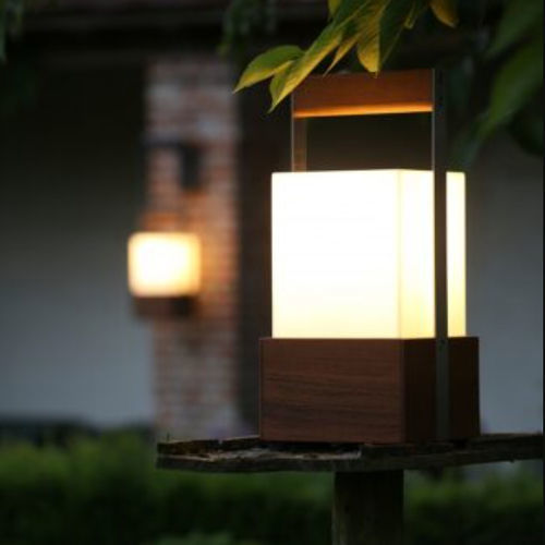 便携式灯 - MOON SOON - TRADEWINDS atelier - 不锈钢 / 柚木 / Plexiglas®宝克力