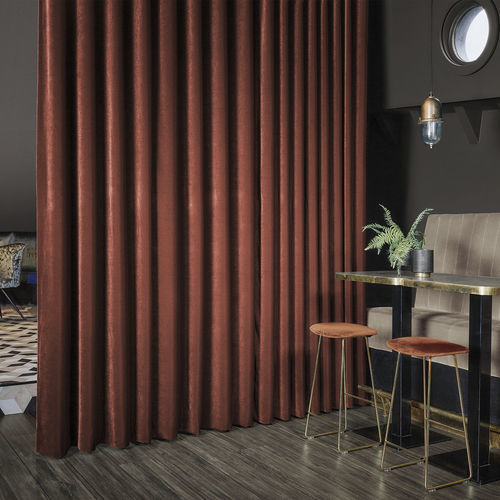 窗帘面料 - AZORA FR  - KOBE INTERIOR FABRICS - 单色 / 阻燃聚酯 / 丝绒