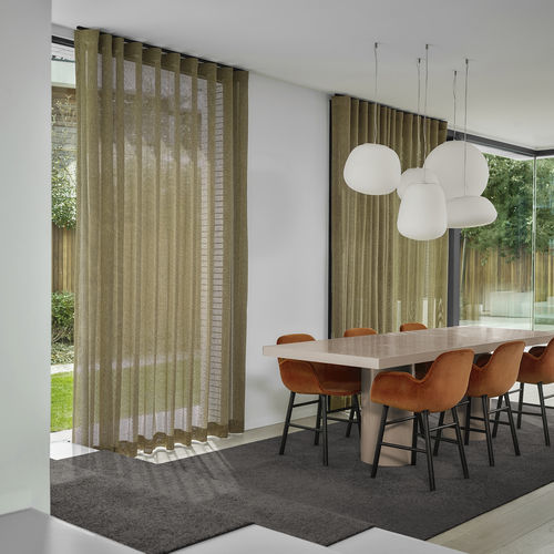 单色纱 - ESMARIA   - KOBE INTERIOR FABRICS - 聚酯 / 可水洗 / 透明