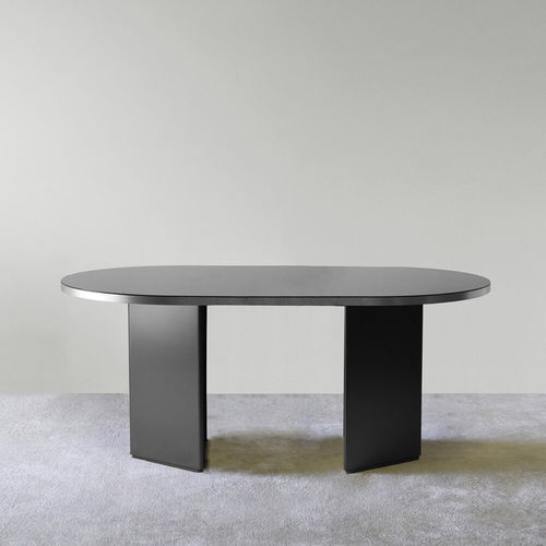 现代风格桌 - BRANDY - L - ENO STUDIO - MDF / 金属 / 玻璃