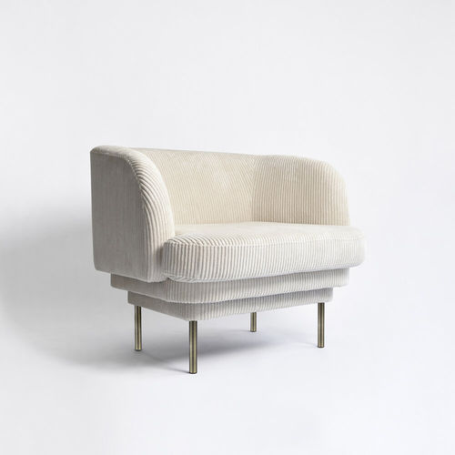 现代风格扶手椅 - CORNICE - LINCOLN - ENO STUDIO - 丝绒 / 个性化颜色