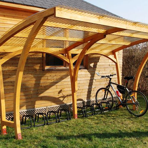 公共空间自行车停放处 - OXFORD BIKE SHELTER - EcoCurves - 用于城市