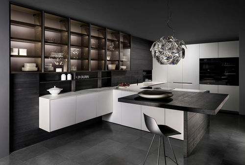现代风格厨房 - EXTRA - Key cucine - 木质 / 不锈钢 / Corian®可丽耐