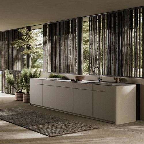 户外现代厨房岛台 - HAIKU - Key cucine - 现代 / 极简主义抽象派 / 大理石