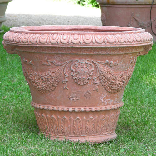 赤陶园艺花盆 - MEDICI DECORATO - Terrecotte Poggi Ugo - 锥形