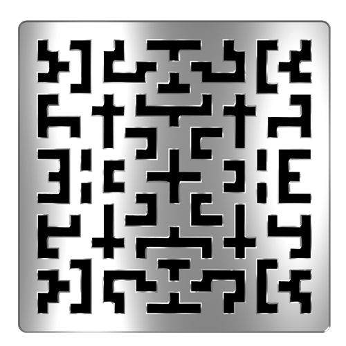 淋浴地漏盖 - CROSSWORD SQ - Lateral Design Studio - 不锈钢