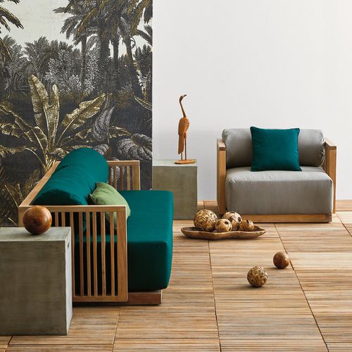 现代风格沙发 - Code - Il Giardino di Legno - 户外 / 布料 / 带扶手