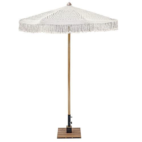 圆形遮阳伞 - ZOCM2500 - Il Giardino di Legno - 支杆居中 / 木质 / 绳编