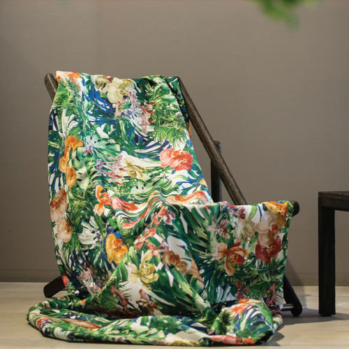 室内装饰面料 - AMAZZONIA - Foresti Home Collection Group srl - 用于窗帘 / 花朵图案 / 用于室外
