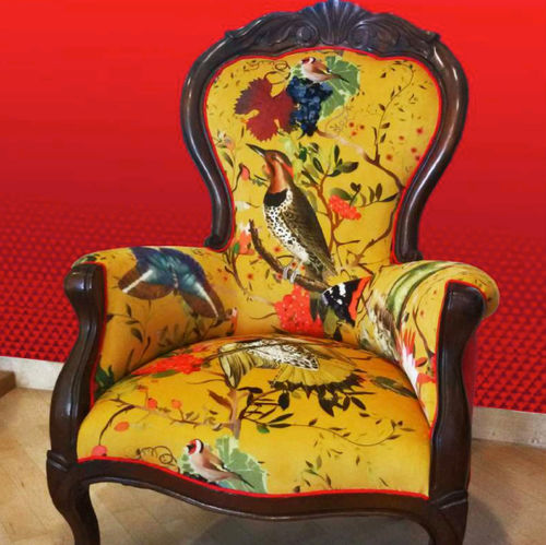室内装饰面料 - BIRDS - Foresti Home Collection Group srl - 自然图案 / 动物图案 / 聚酯