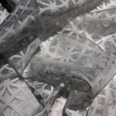 图案纱 - DEVORE' GEOMETRICO - Foresti Home Collection Group srl - 亚麻 / 粘胶 / 聚酯