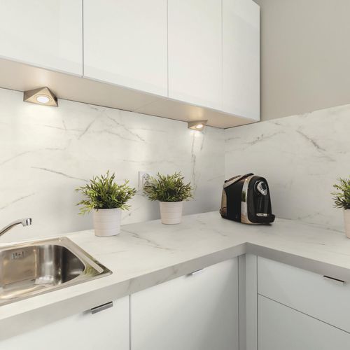 家具装饰面板 - K2881 DP Marble Makrana - Kaindl - 室内装潢 / 高强度 / 层压板