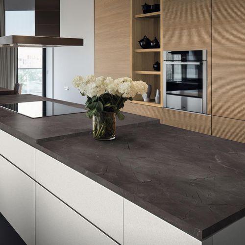 家具装饰面板 - K2883 CN Marble Vicosa Escuro - Kaindl - 室内装潢 / 高强度 / 层压板