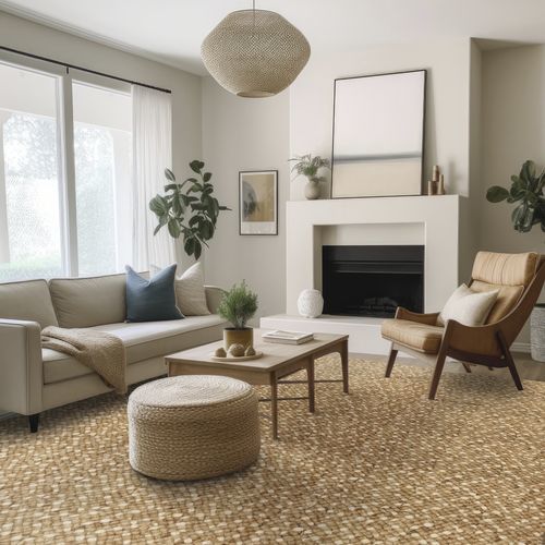 手工编织满铺地毯 - MOCHIMA  - Stanton Carpet Corporation - 黄麻 / 商用 / 图案