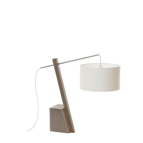 台灯 - JENS - FLAM ET LUCE LUMINAIRES - 布料 / 木质 / 石材